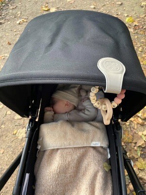 CLOBY LEREN SWADDLE CLIPS BEIGE