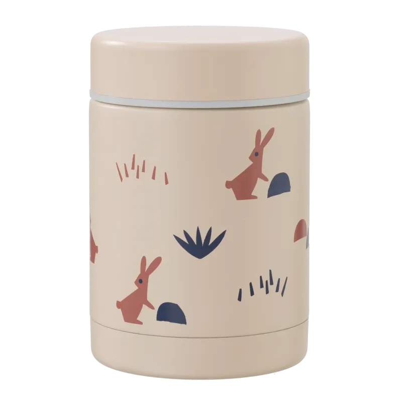 Fresk Thermos voedselcontainer 300 ml Rabbit sandshell