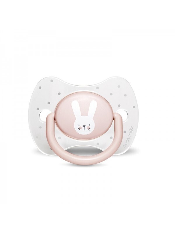 Suavinex Fopspeen 6-18 maanden Hygge Rabbit, Kleur: Rose