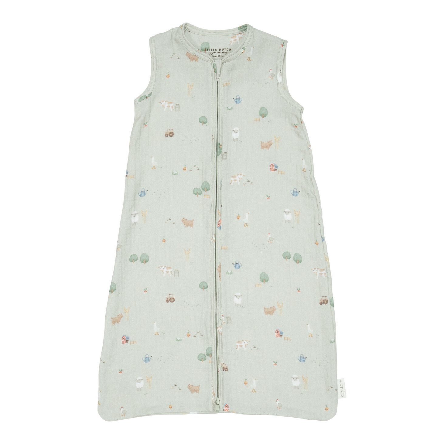 Slaapzak zomer hydrofiel Little Farm 70cm