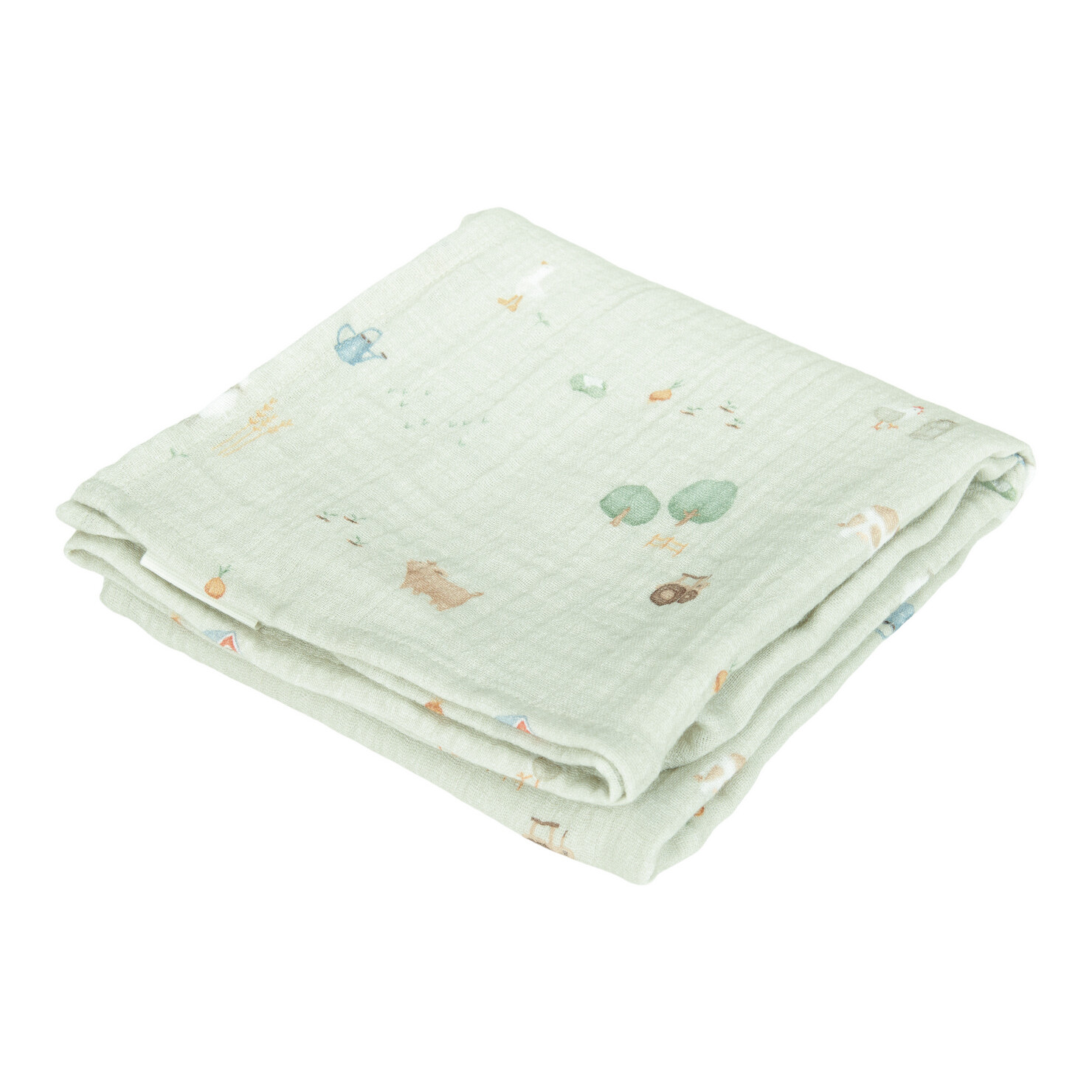 LITTLE FARM Swaddle doek hydrofiel 120 x 120 Little Farm