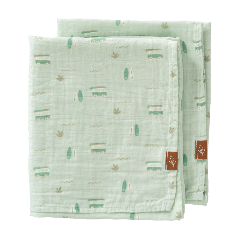 Fresk Swaddle set 2 st. 70x60 cm Surf boy