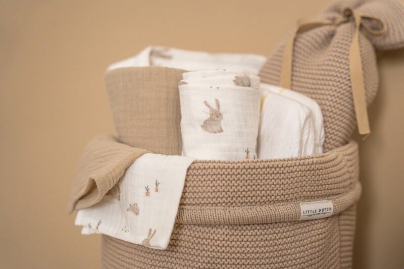 Little dutch Gebreid commodemandje groot Beige