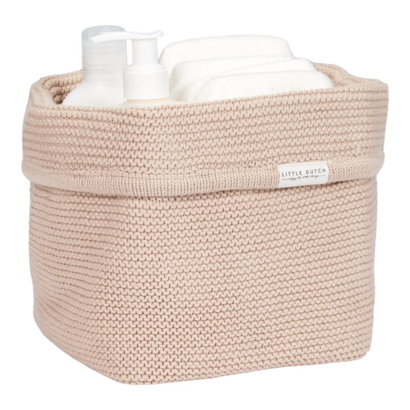 Gebreid commodemandje klein Beige