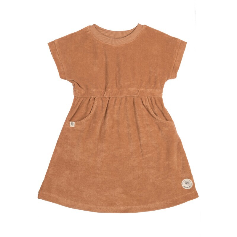 Lässig ​Badstof Jurk Kids, Caramel