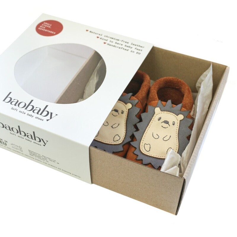 Baobaby babyschoentjes met zachte zool Spikey curry