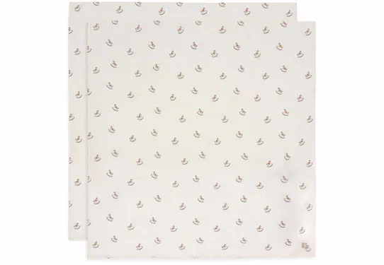 Hydrofiele Doek Large 115x115cm - Nostalgic Ride - 2 Stuks