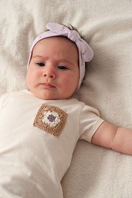 Feetje - T-shirt met crochet zakje - Flower Ranch