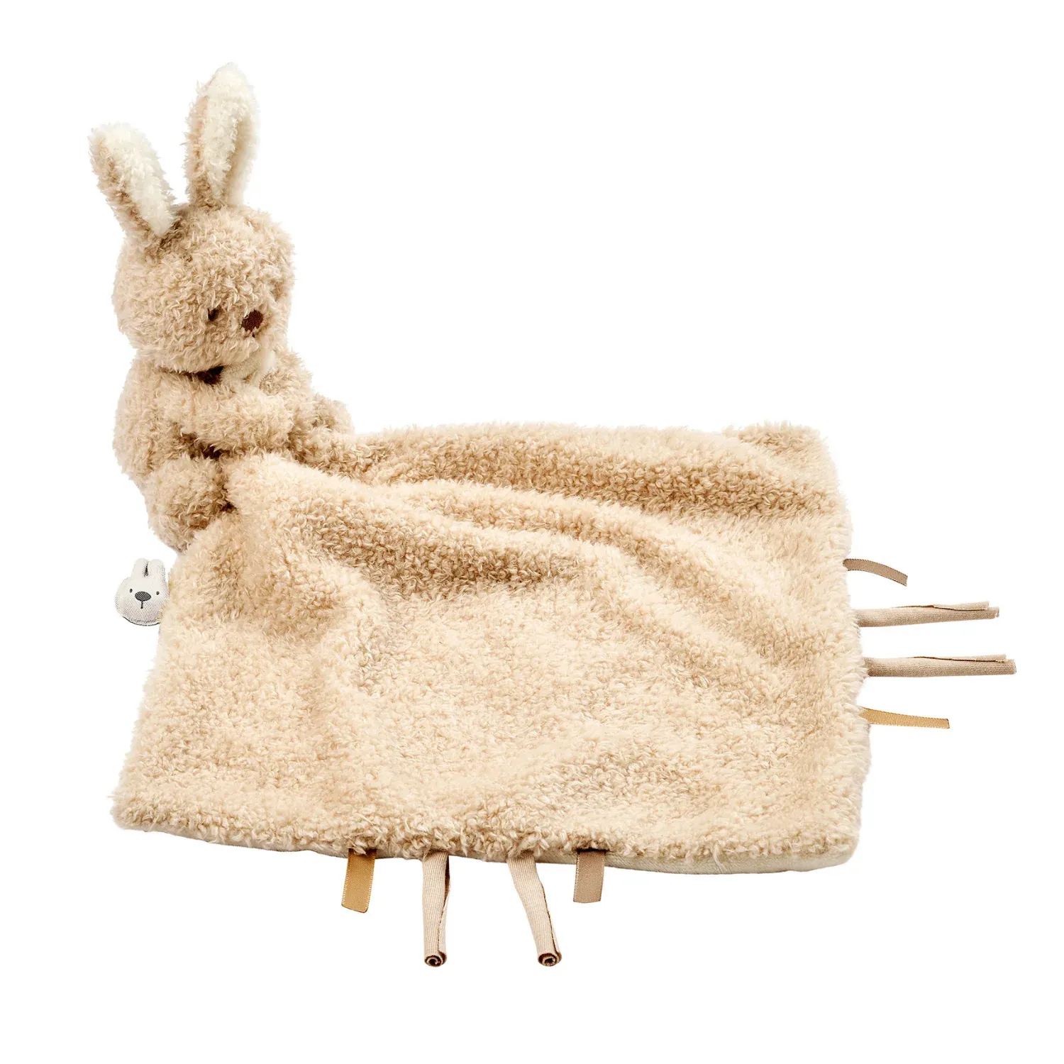 TEDDY Baby Knuffeldoekje met Knuffel - 27 x 27 cm - Doudou Konijn - Beige