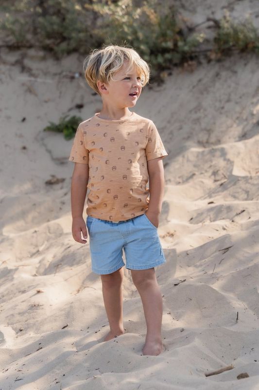 Little dutch Shirt korte mouw - Bruin - Egel
