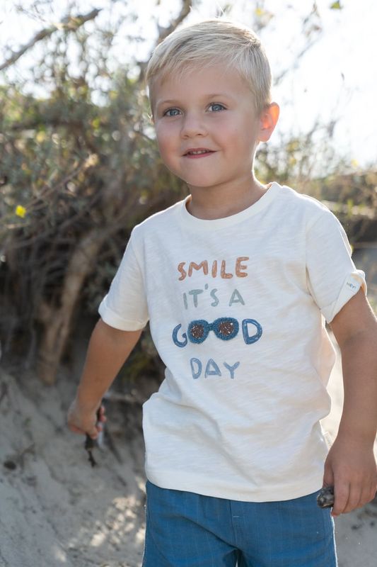 Little Ducht Shirt korte mouw - Wit