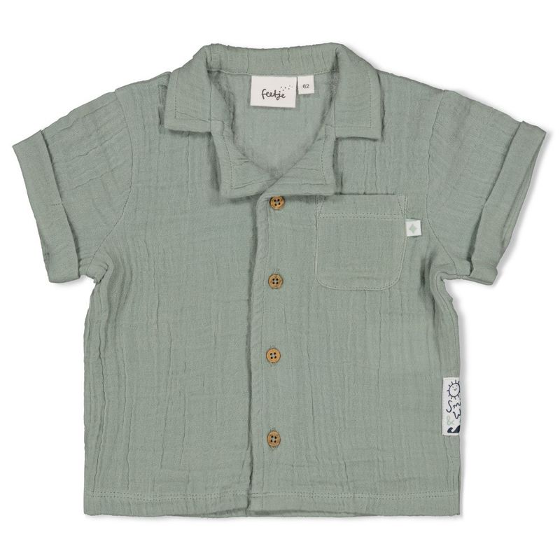 Feetje Summer woven Blouse mousseline Zeegroen