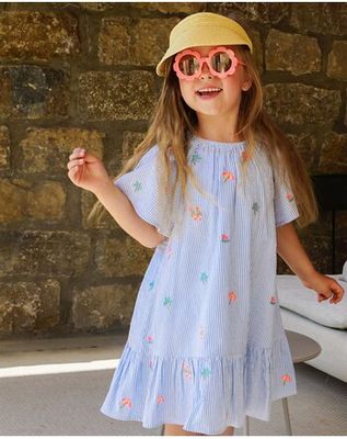 Kleedje DJANE blauw gestreept