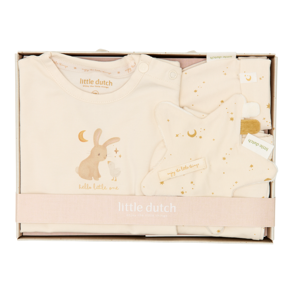 LD Kraamcadeau kleding set - Beige  Size 50-56