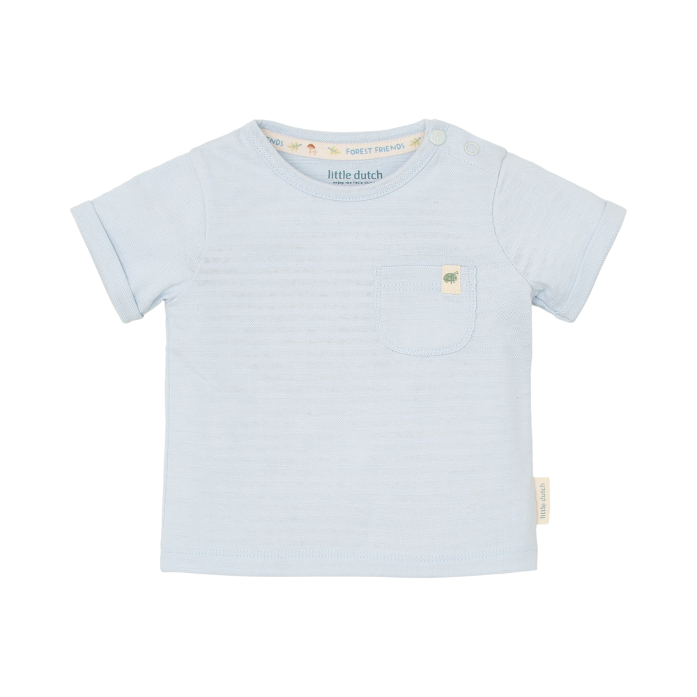 LD Gestreept shirt korte mouw - Blauw