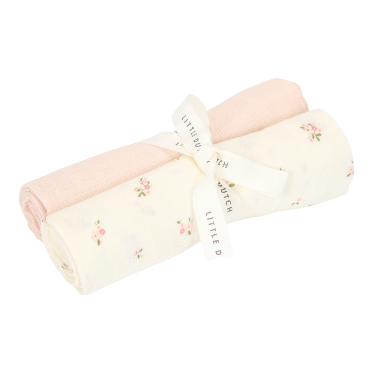 LD Swaddles set van 2 – Wit – 70 x 70 cm – Fairy Blossom