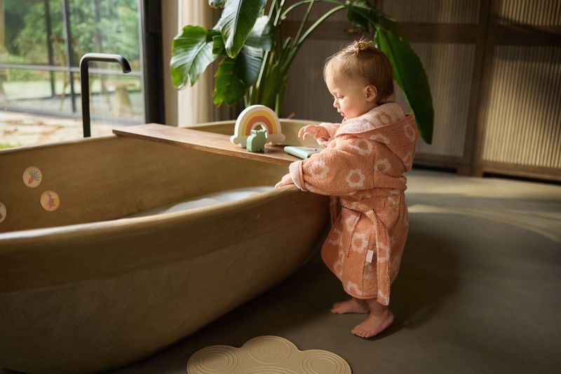 Jollein Baby Badjas - Jacquard Bloem