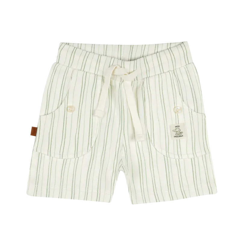 F &amp; D Shorts Strepen Baby | Wit Alyssum