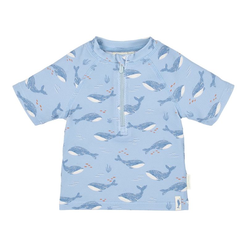 LD Zwemshirt korte mouw - Blauw - Ocean Splash