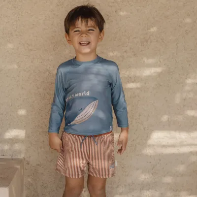 LD Zwembroek - Bruin - Ocean Brown Stripes