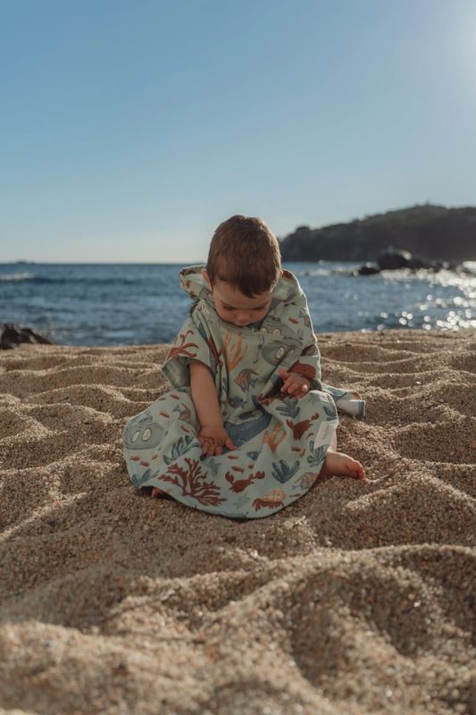 LD Badponcho - Groen - Ocean Friends