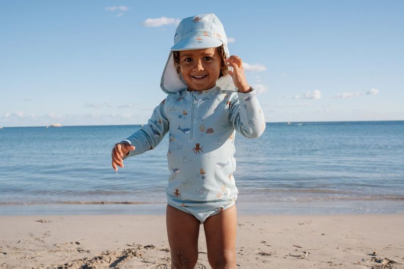 LD Zwemshirt lange mouw - UPF 40 - Groen - Ocean Friends