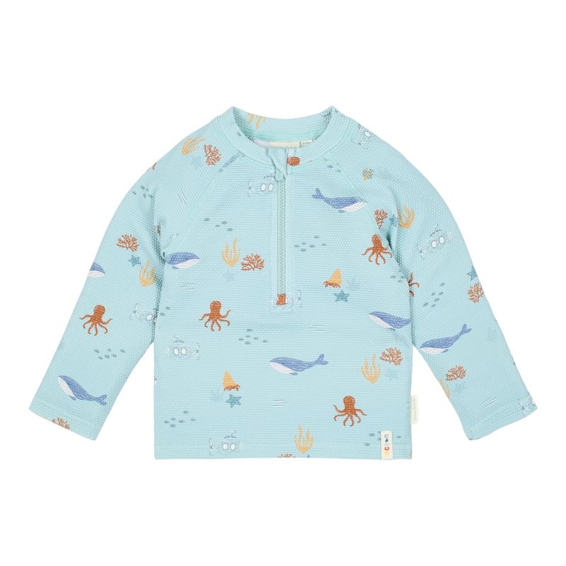 LD Zwemshirt lange mouw - UPF 40 - Groen - Ocean Friends