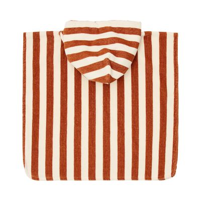 LD Badponcho - Bruin - Ocean Brown Stripes