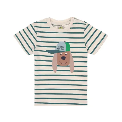 Lässig Kinder T-shirt - Biologisch katoen, hondenstrepen