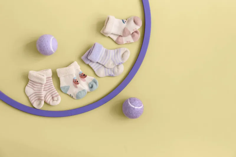 Lässig Babysokjes van badstof (3 stuks) - Biologisch katoen, kat Size 18-18