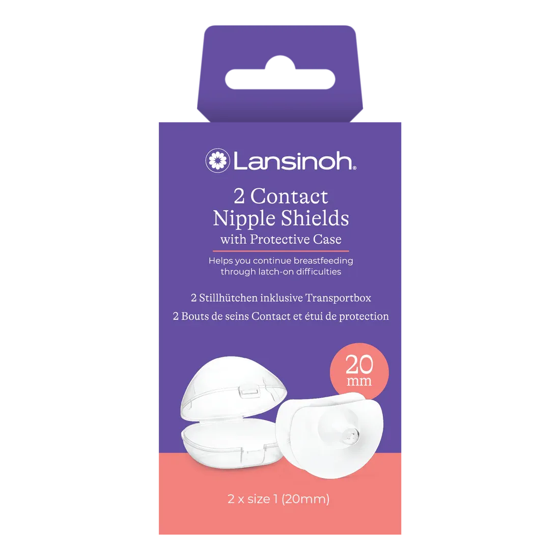 Lansinoh Tepelhoedjes Contact en beschermdoosje