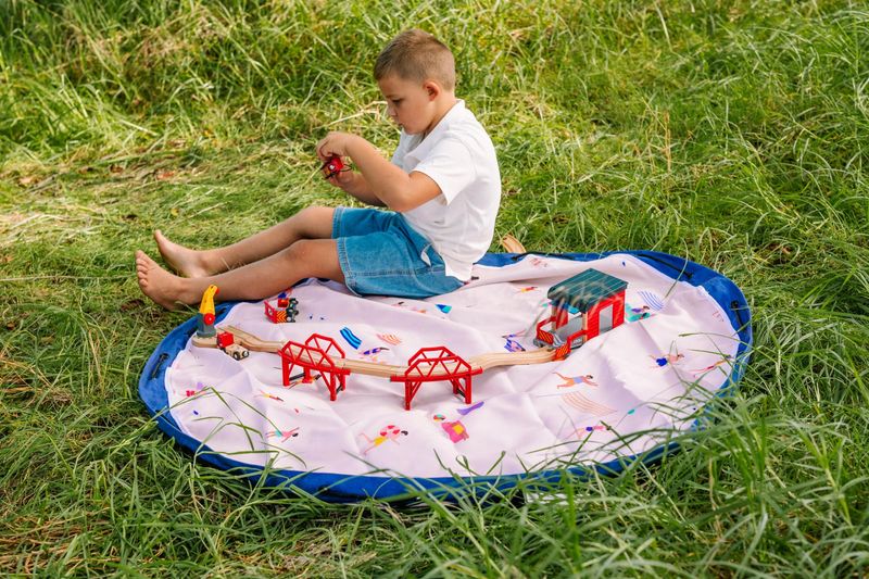 Play &amp; Go outdoor speelkleed &amp; opbergzak - beach