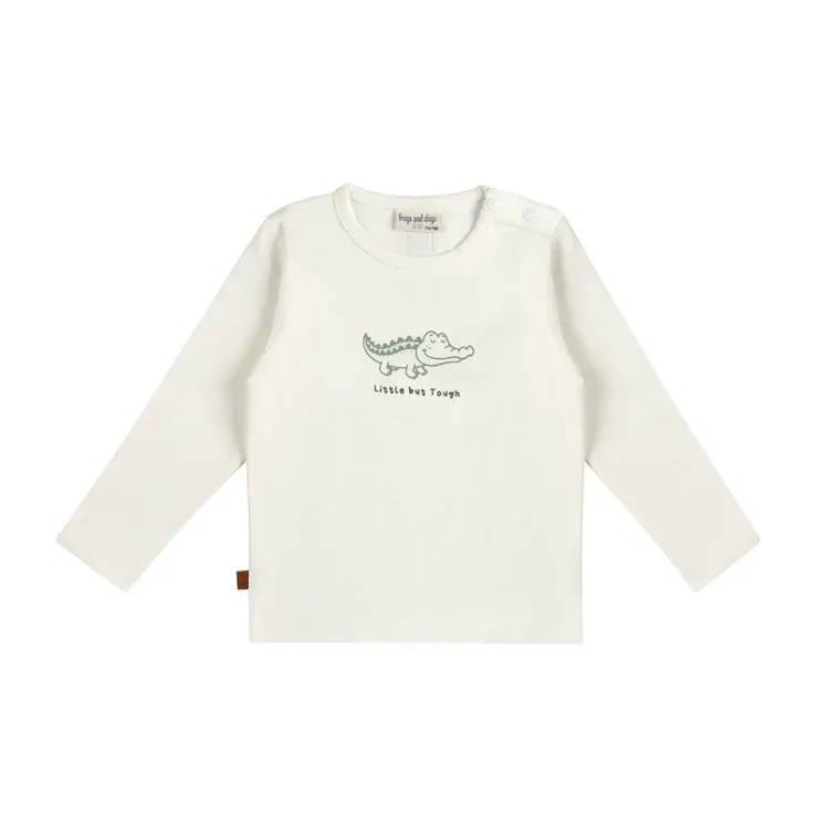 F &amp; D T-Shirt Little Croco Baby | White Alyssum 104