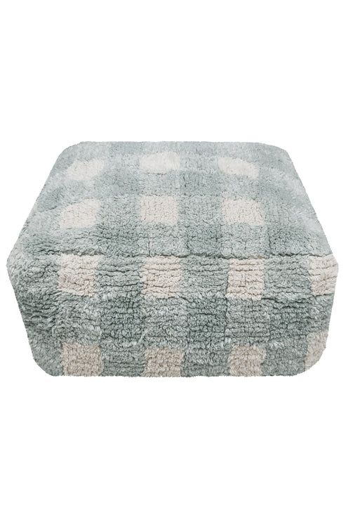 LC POUF VICHY BLUE SAGE