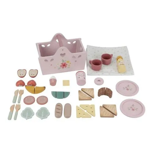 LD Essentials Houten Picknickset - Meerkleurig - Essentials