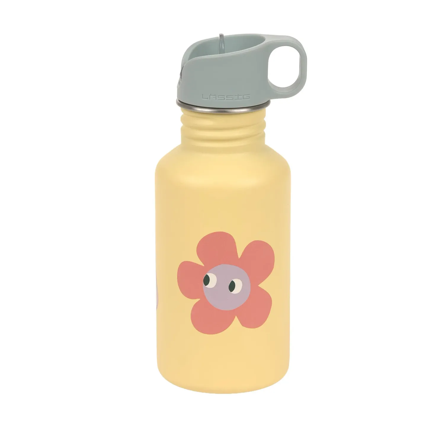 Lässig Roestvrijstalen waterfles voor kinderen 500 ml Flower