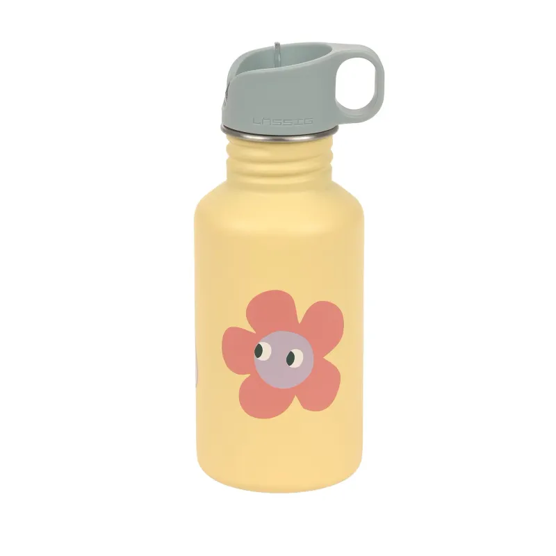 Lässig Roestvrijstalen waterfles voor kinderen 500 ml Flower