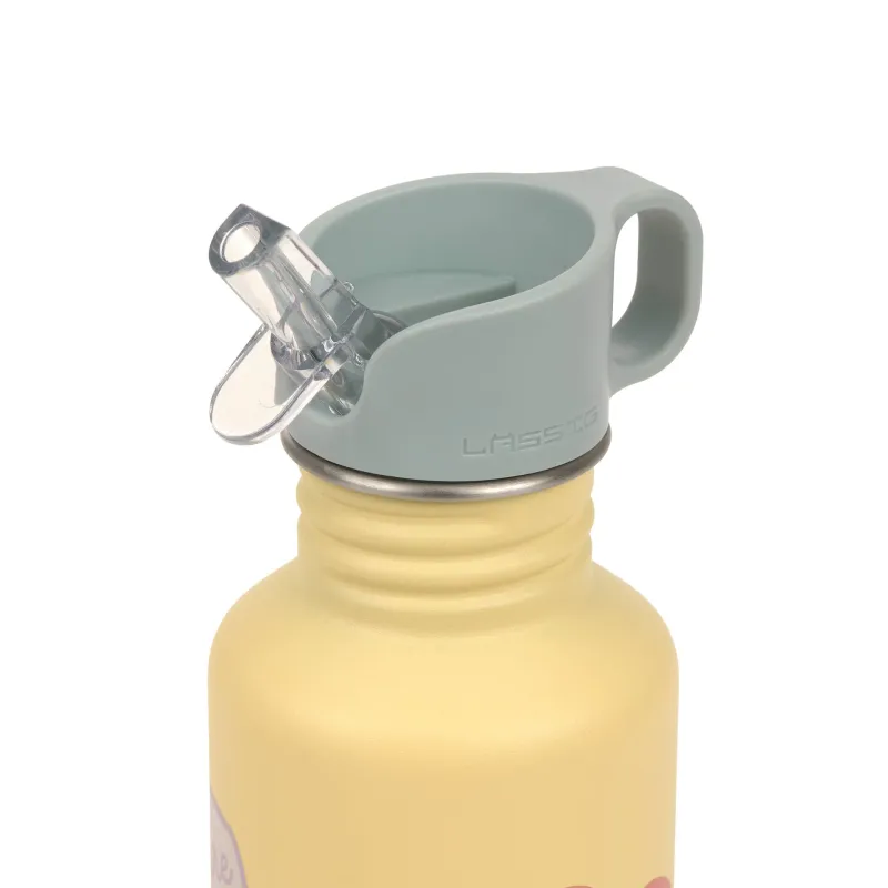 Lässig Roestvrijstalen waterfles voor kinderen 500 ml Flower