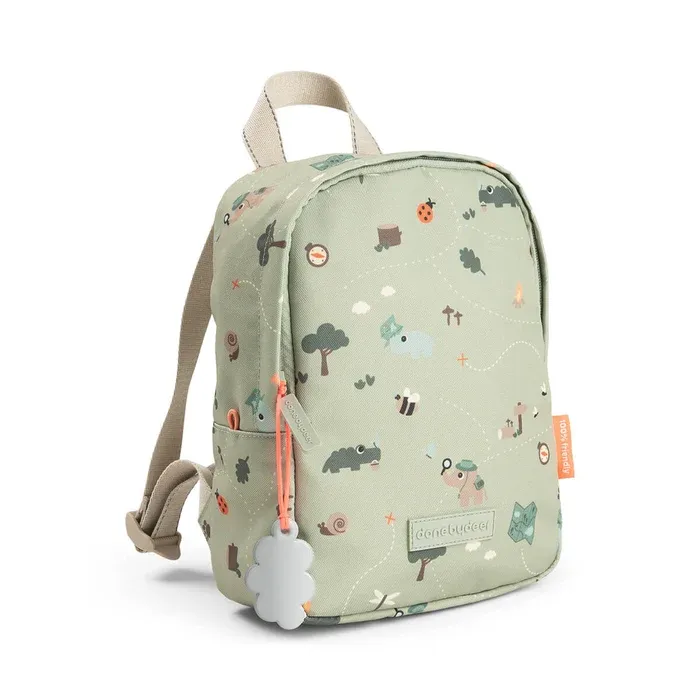 Don By Deer Kleine rugzak - Tiny trails - Groen - 4 liter