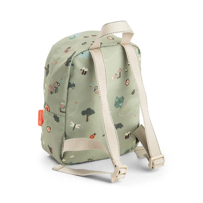 Don By Deer Kleine rugzak - Tiny trails - Groen - 4 liter