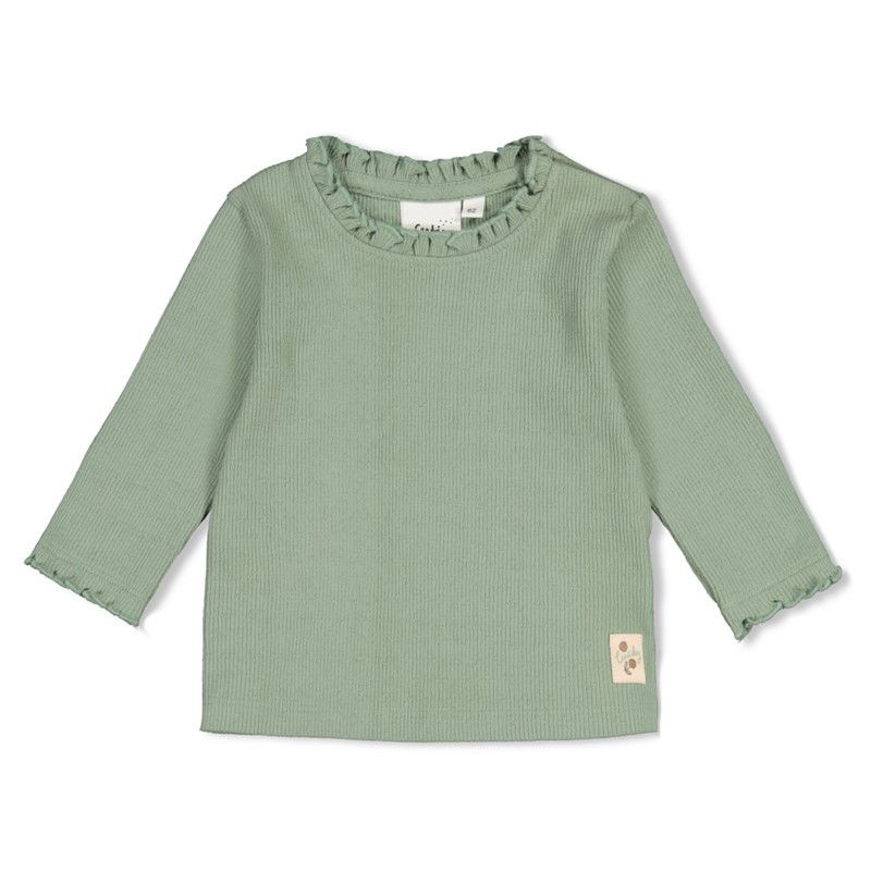Feetje Longsleeve pointelle rib - Lucky Bloombird