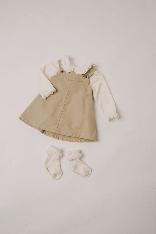 Bamboom Meisjesjurk - MELANGE SAND 181