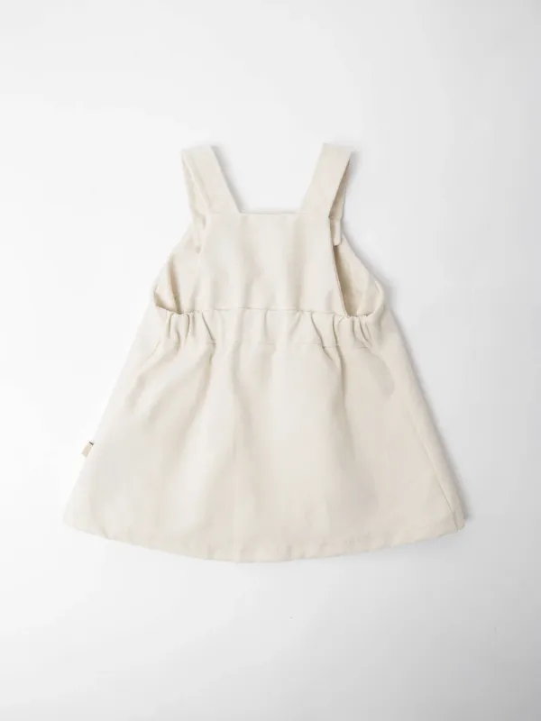 Bamboom Salopette bimba - WARM WHITE 345