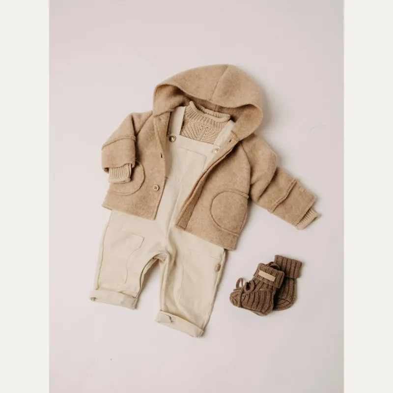 Bamboom Fleecejas - MELANGE SAND 181