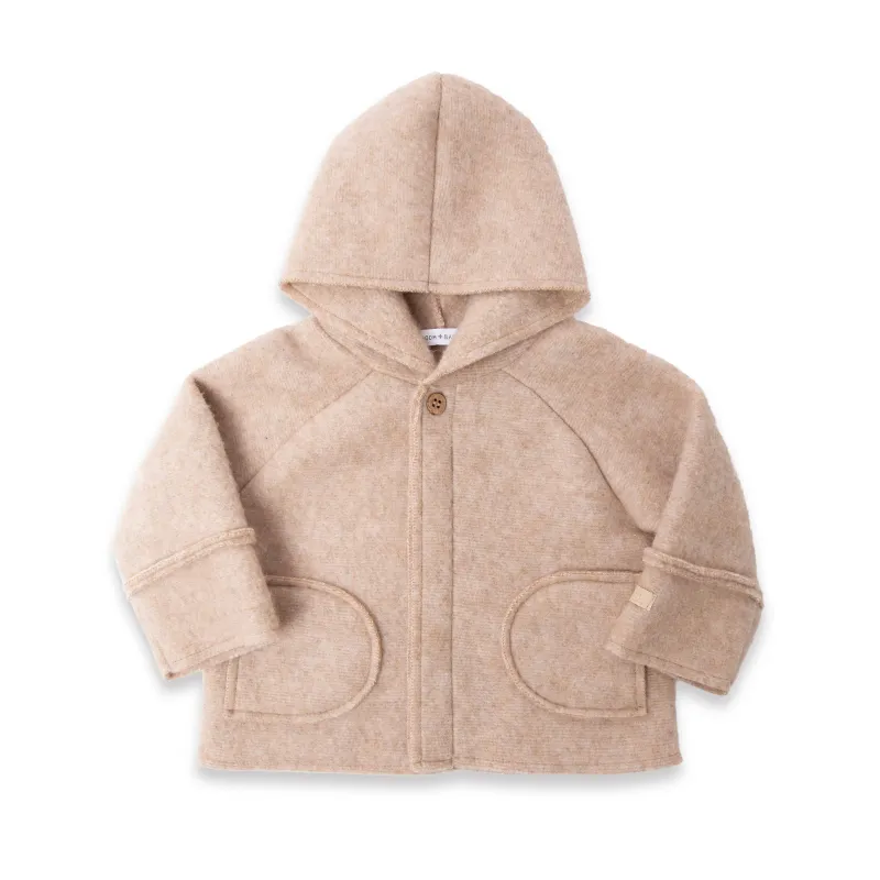 Bamboom Fleecejas - MELANGE SAND 181