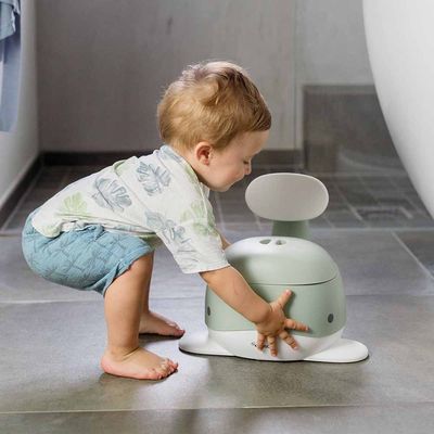 Kinderpotje Walvis Pistache