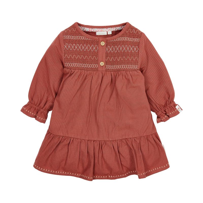 LD Safari Friends Jurk lange mouwen Roze