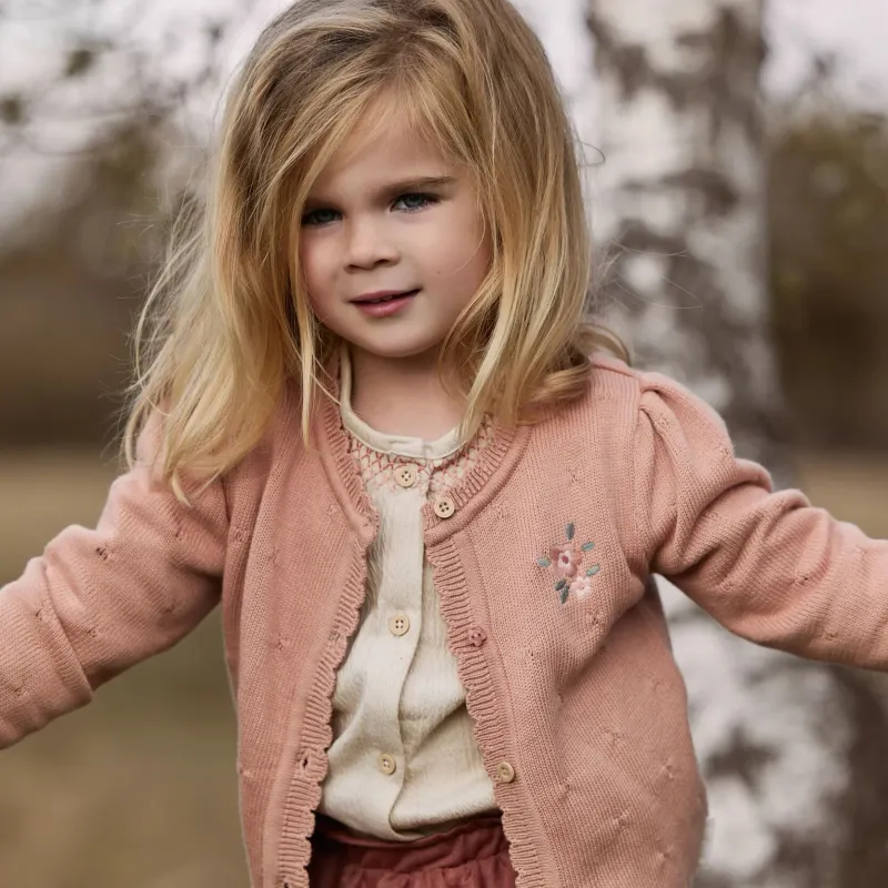 LD Safari Friends Gebreid Vest Roze