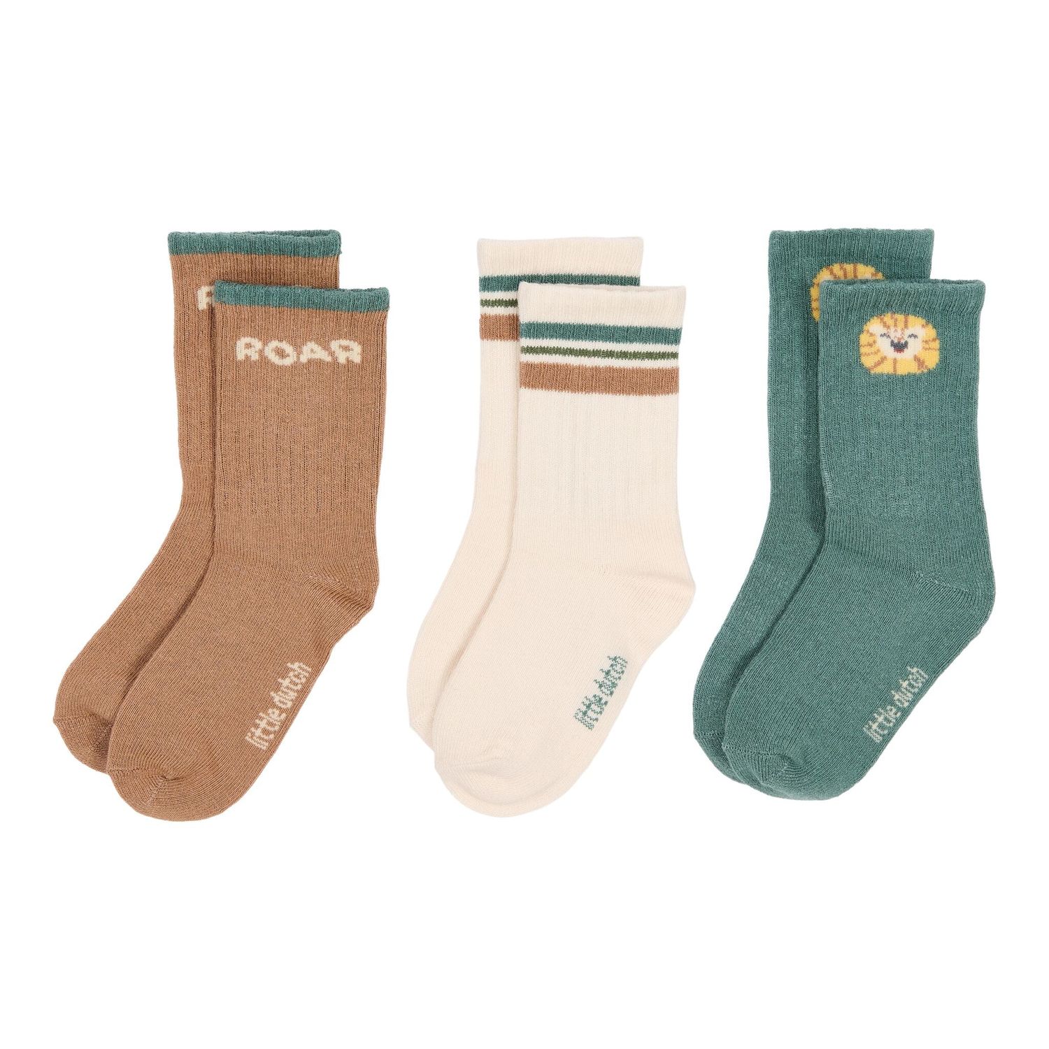 LD Safari Friends Sokken Set van 3 Groen