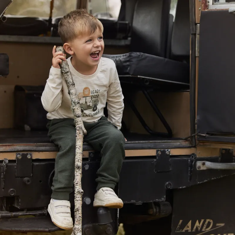 LD Safari Friends Cargo Broek Groen Sweatstof